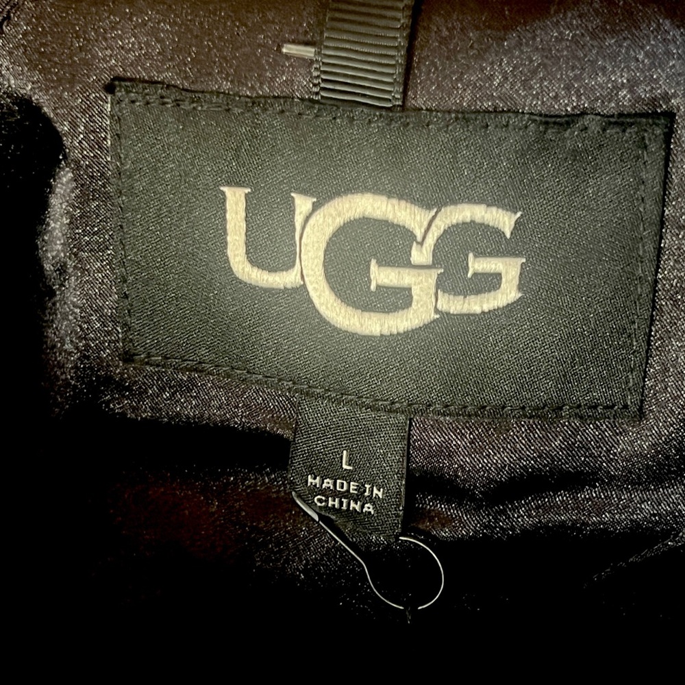 NWT UGG® Frankie Recycled Polyester Fleece Shirt Jacket L - Picture 14 of 16
